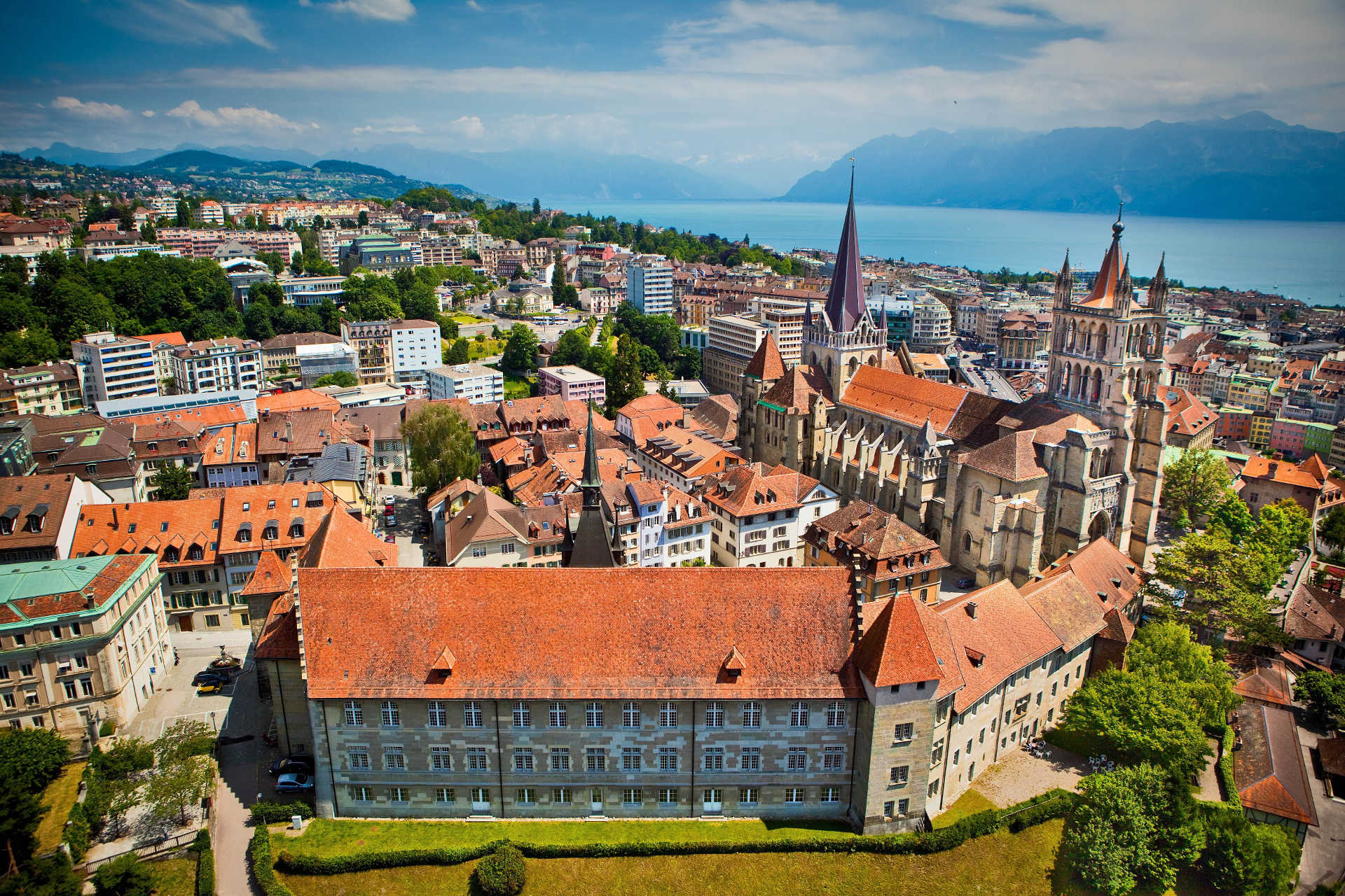 Lausanne ville photo cathédrale